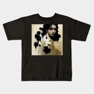 Oozing Gooey Sepia Mary Kids T-Shirt